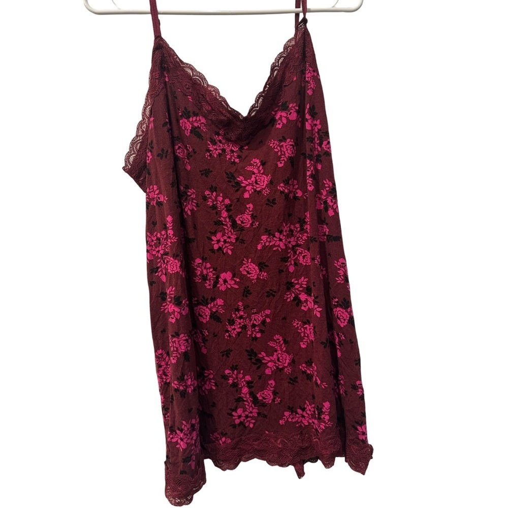 Lane Bryant Floral Lace Trim Cami - Picture 4 of 8